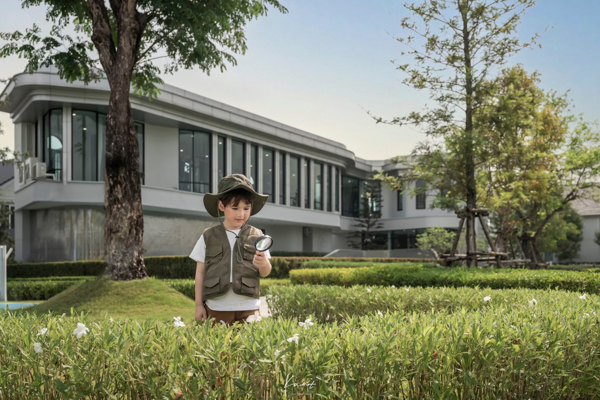 ห้องรับแขก Open Plan Courtyard บ้านเดี่ยว CHEREA VICINITY