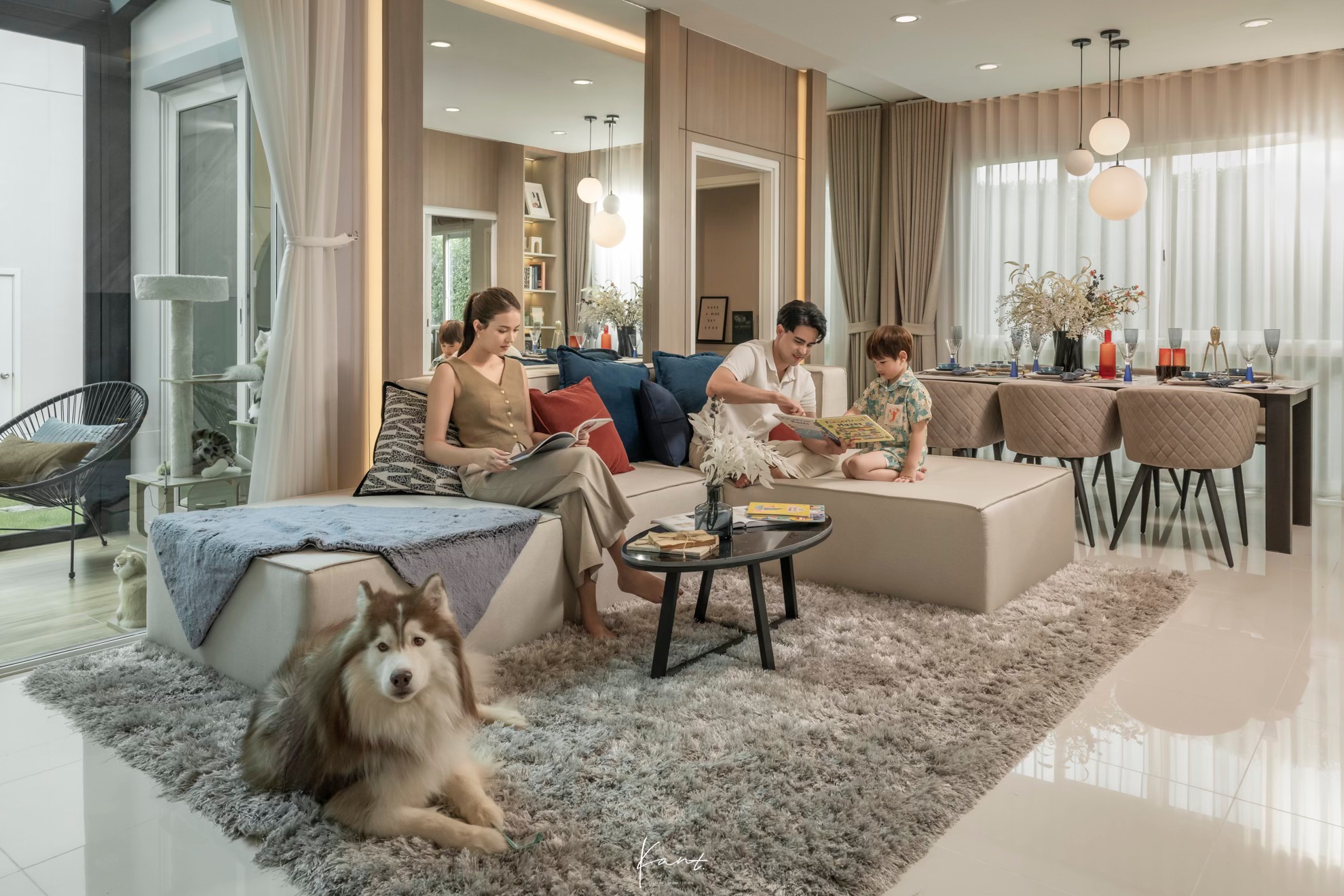 ห้องนอน 2 สีพาสเทล CHEREA VICINITY