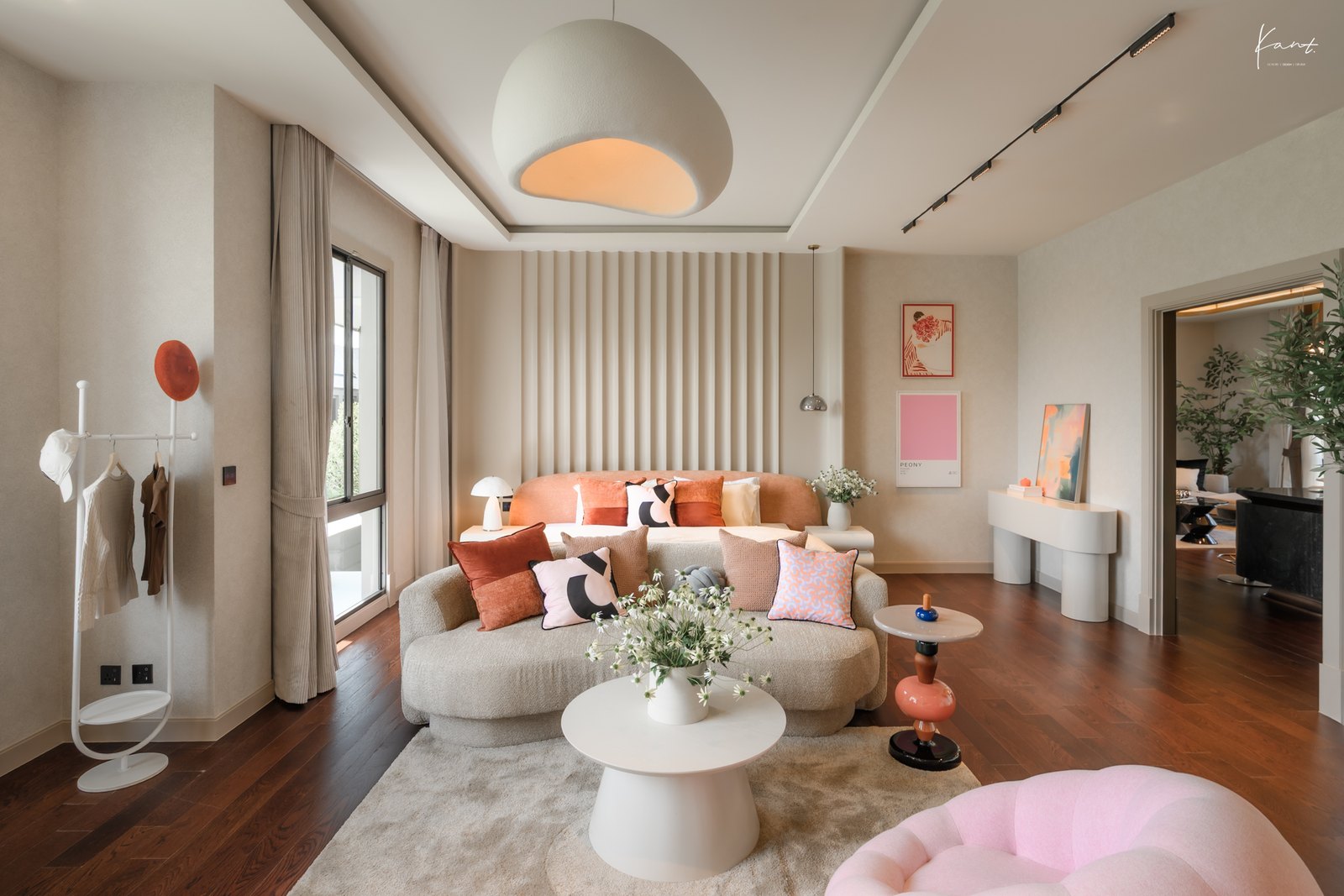 ห้องนอนเด็กโทนพาสเทลในบ้านตัวอย่าง Grand Bangkok Boulevard ราชพฤกษ์-พรานนก