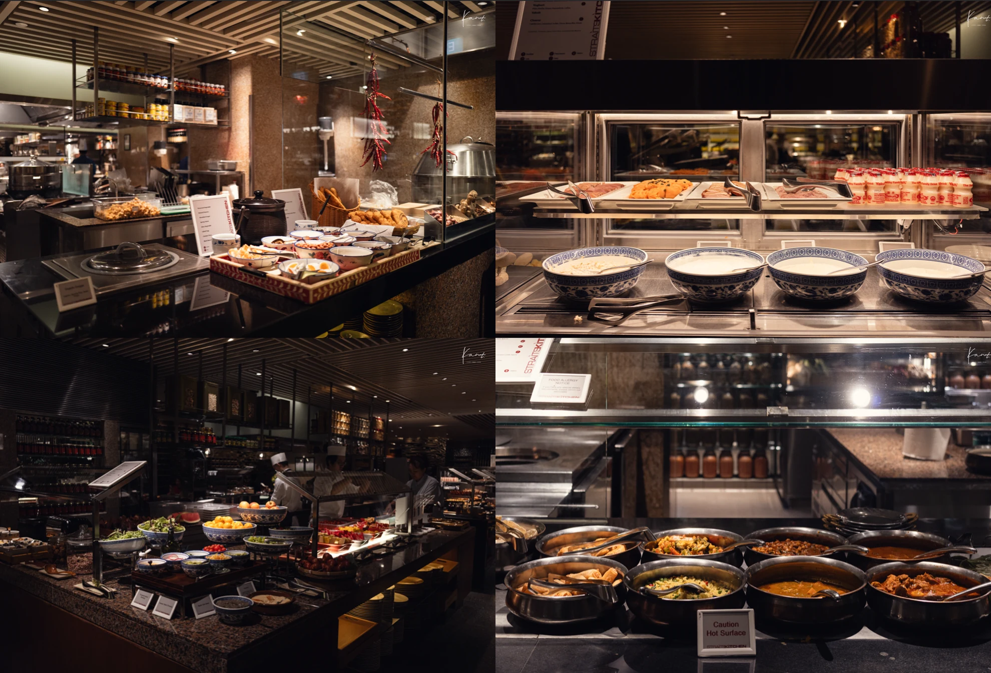 เคาน์เตอร์บุฟเฟต์อาหารท้องถิ่นของ StraitsKitchen