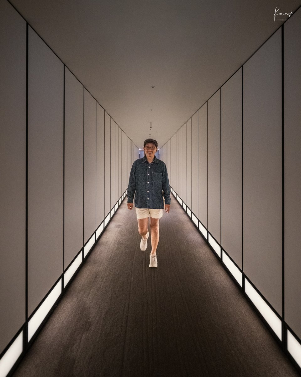 ทางเดินสู่ AO Spa & Club ชั้น 37 ของ Andaz Tokyo