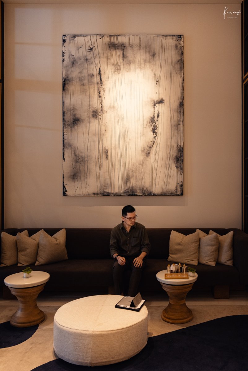 ห้องนั่งรอก่อนเข้าทรีตเมนต์ที่ AO Spa ของ Andaz Tokyo