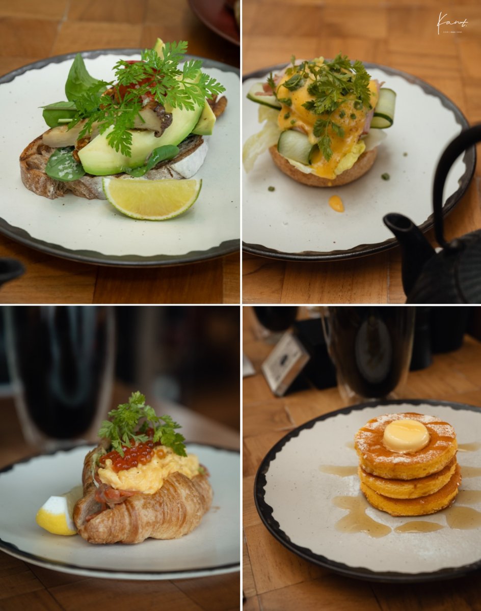 Eggs Benedict อโวคาโดโทสต์ ครัวซองต์ และแพนเค้กที่ The Tavern