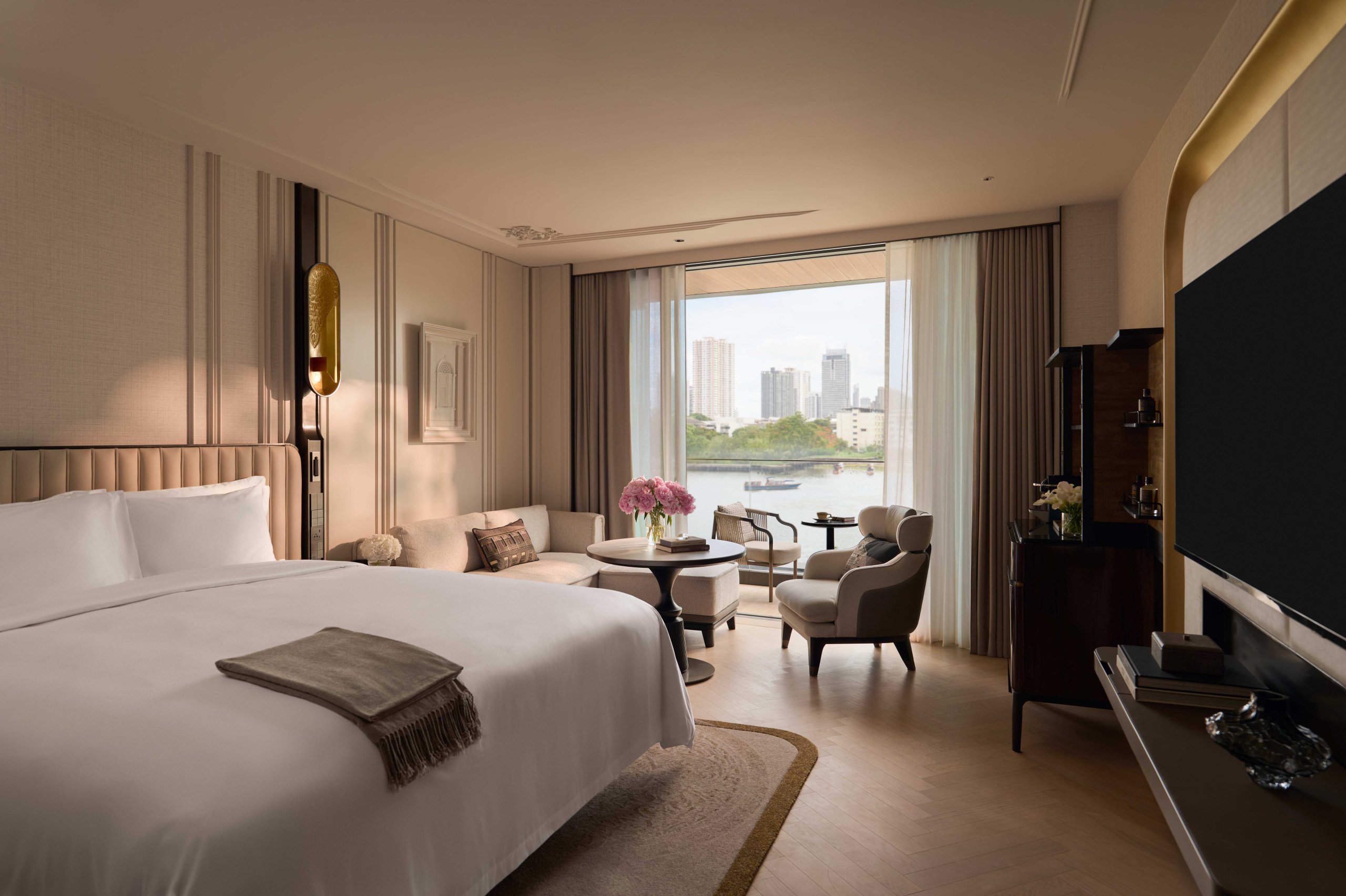 ห้องพักวิวแม่น้ำเจ้าพระยาของ The Langham, Custom House, Bangkok