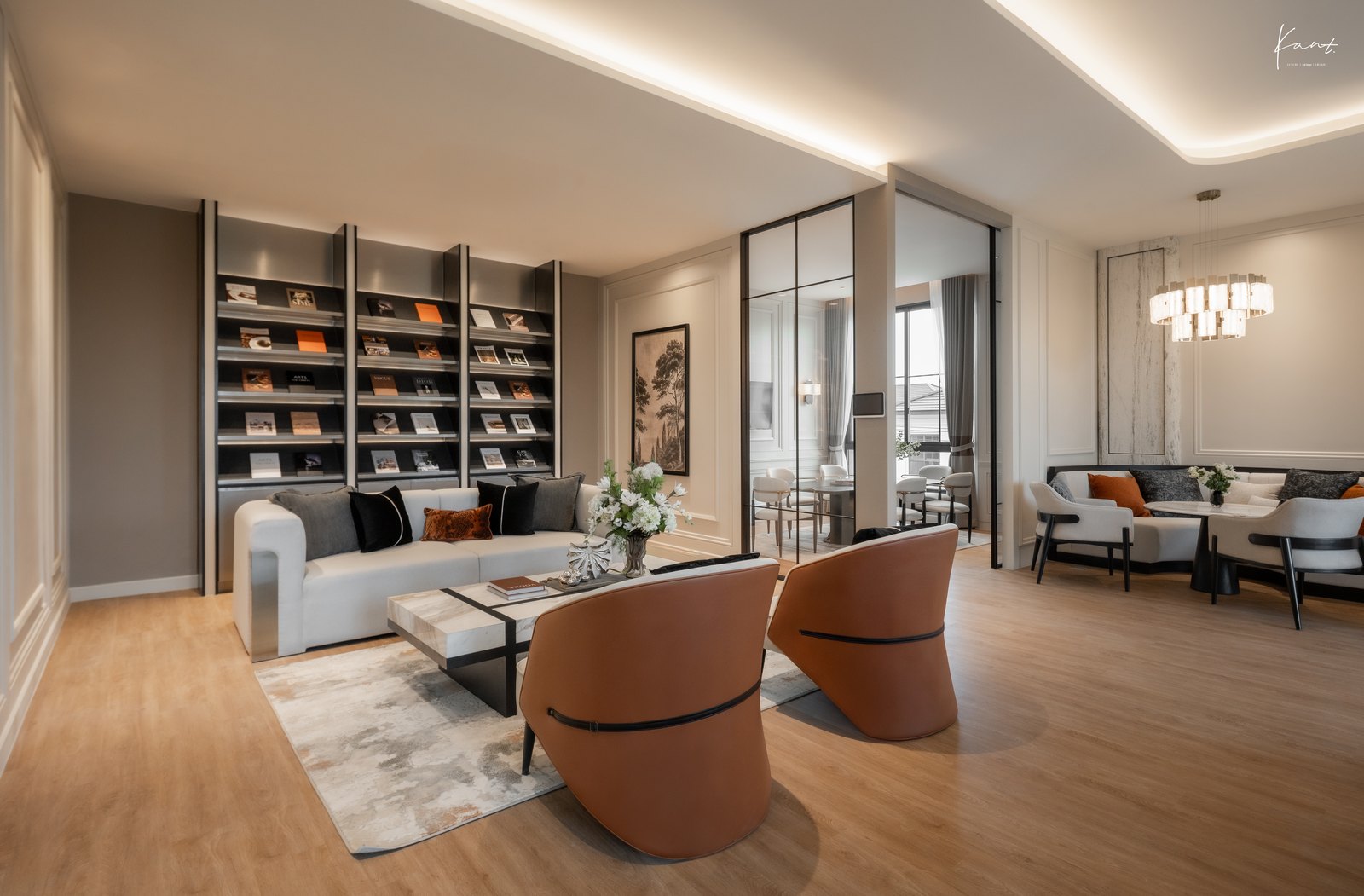 มุมอ่านหนังสือและ Co-Working ในคลับเฮาส์ THE CITY รามอินทรา - วงแหวน 3