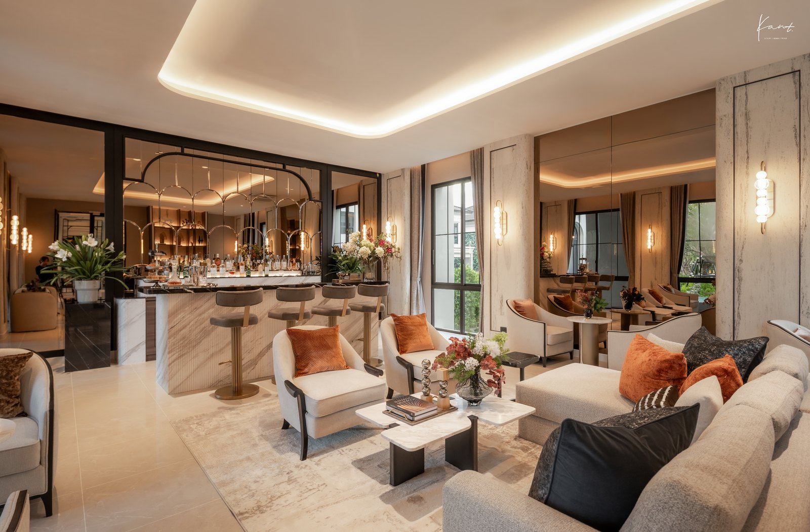 เลานจ์และบาร์ชั้นบนของคลับเฮาส์ THE CITY รามอินทรา - วงแหวน 3