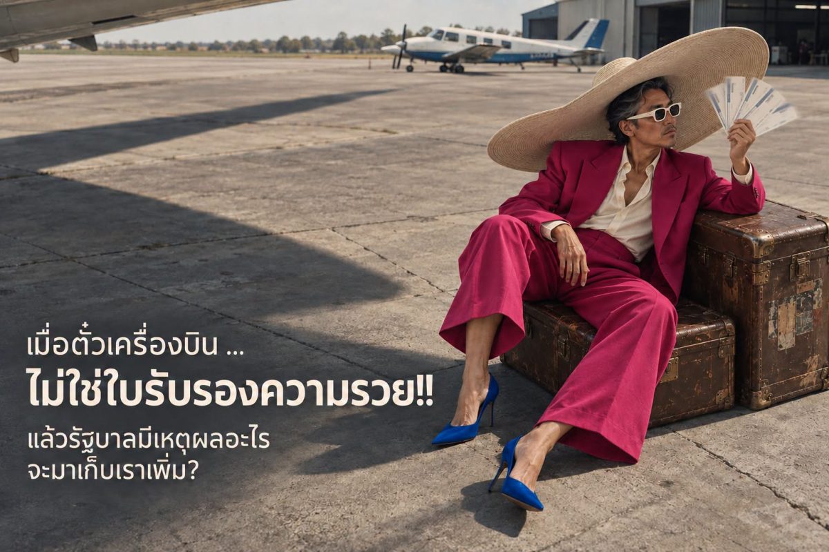 ภาษีเดินทางออกนอกประเทศ 1,000 บาท — ตั๋วเครื่องบินไม่ใช่ใบรับรองความรวย แล้วรัฐมีเหตุผลอะไรจะเก็บเราเพิ่ม
